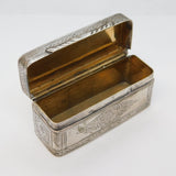 18th Century Dutch Sterling Silver Snuff Box Antique c1780s