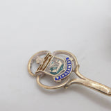Sterling Silver Enamel Windermere Souvenir Spoon 1921 Antique Art Deco