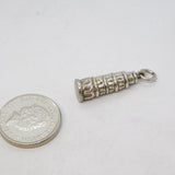 Sterling Silver Leaning Tower of Pisa Charm Pendant Vintage c1970