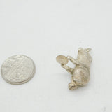 Sterling Silver Bear Butler Charm Pendant Vintage c1970