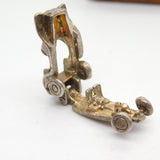 Sterling Silver Vintage Motor Classic Car Charm Pendant Vintage c1970