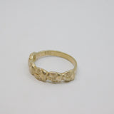 Sterling Silver Marching Elephants Band Dress Ring Vintage c1970 Size L 1/2