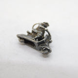 Sterling Silver Vespa Motorbike Charm Pendant Vintage c1970s