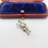 Sterling Silver Charles Dickens Charm Pendant Vintage c1970