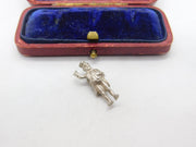 Sterling Silver Charles Dickens Charm Pendant Vintage c1970