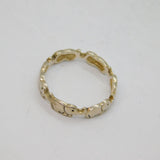 Sterling Silver Marching Elephants Band Ring Vintage c1970 Size M 1/2
