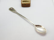 American Sterling Silver Amethyst Set Feburary Birthstone Spoon c1940 Antique