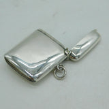 George V Sterling Silver Equestrian Interest Vesta Case Antique 1911 Birmingham