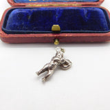 Sterling Silver Aquarius The Water Carrier Charm Pendant Vintage c1970
