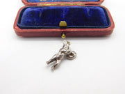 Sterling Silver Aquarius The Water Carrier Charm Pendant Vintage c1970