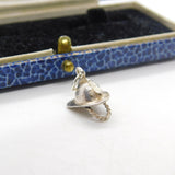 Sterling Silver Traditional Fireman's Helmet Charm Pendant Vintage c1970