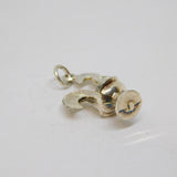 Sterling Silver Portugese Cockerel Charm Pendant Vintage c1970