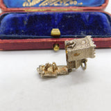 Sterling Silver Couple in the Church Opening Charm Pendant Vintage c1970