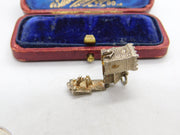Sterling Silver Couple in the Church Opening Charm Pendant Vintage c1970