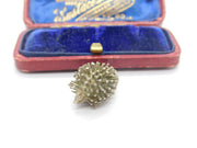 Sterling Silver Prickly Hedgehog Charm Pendant Vintage c1970
