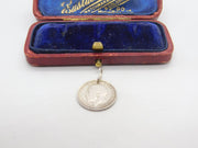 Sterling Silver Authentic Threepence Coin George V Charm 1916