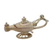 Sterling Silver Genie in thge Lamp Opening Charm Pendant Vintage c1970