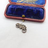 Sterling Silver Motorbike Charm Pendant Vintage c1970