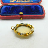 Rolled Gold Carved Classical Cameo Charm Pendant Antique c1920 Art Deco