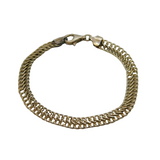 Italian Sterling Silver Fancy Link Bracelet 19cm Length Vintage c1990's