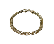 Italian Sterling Silver Fancy Link Bracelet 19cm Length Vintage c1990's