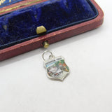 Sterling Silver and Enamel Cockinton Forge Shield Charm Pendant Vintage c1970