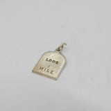 Sterling Silver Looe Milestone Charm Pendant Vintage c1970