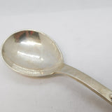 Danish Sterling Silver Art Nouveau Floral Teaspoon Antique c1930 Art Deco