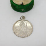 Sterling Silver St Christopher Travel Charm Pendant Vintage c1970