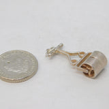 Sterling Silver Lawn Roller Charm Pendant Vintage c1970