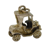 Sterling Silver Motor Car Charm Pendant Vintage c1970