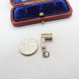 Sterling Silver Big Ben London Tourist Charm Pendant Vintage c1970