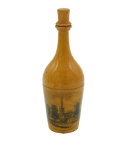 Victorian Mauchline Ware 'Church of Holy Trinity' Bottle Form Thimble Holder