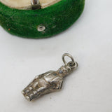 Sterling Silver Victorian Gentleman Charm Pendant Vintage c1970