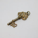 Sterling Silver '18' Key Charm Pendant Vintage c1970