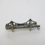 Sterling Silver Suspension Bridge Charm Pendant Vintage c1970s