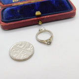 Sterling Silver Engagement Ring Charm Pendant Vintage c1970