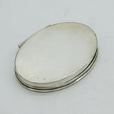 George I Sterling Silver Carved Mother of Pearl Novelty Monk Snuff Box Antique
