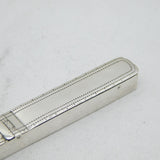 George III Sterling Silver Double-End Toothpick Holder Antique 1800 Birmingham