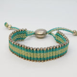 Links of London Sterling Silver Fabric Cartridge Bracelet Vintage 2009 Edinburgh