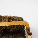 19th Century Rolled Gold Ladies Chainmail Coin Purse Antique c1890s