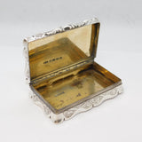 Victorian Sterling Silver Royal Perthshire Rifles Snuff Box Antique 1872