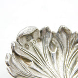 Victorian Sterling Silver Leaf Form Tea Caddy Spoon Antique 1838 Birmingham