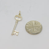 Sterling Silver 21st Birthday Key Charm Pendant Vintage c1970