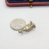Sterling Silver Traditional Throne Charm Pendant Vintage c1970