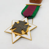 Gold Plated & Enamel Large Masonic Jewel Medal Antique c1920 Art Deco