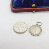 .500 Silver George V Three Pence Charm Pendant 1932