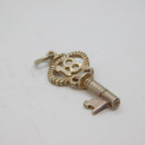 Sterling Silver 18th Birthday Key Charm Pendant Vintage c1970s