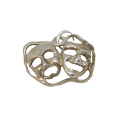 Sterling Silver Theatrical Muse Masks Charm Pendant Vintage c1970