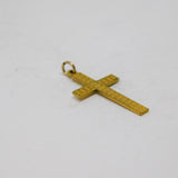 Rolled Gold Cross Charm Pendant Vintage c1970